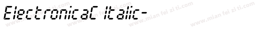 ElectronicaC ltalic字体转换